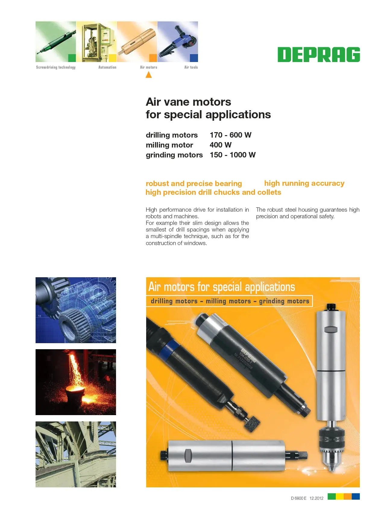 Air Operated Drill and Grinder Spindles